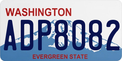 WA license plate ADP8082