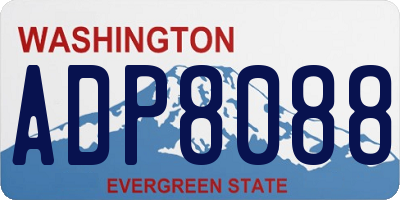 WA license plate ADP8088