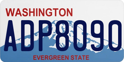 WA license plate ADP8090
