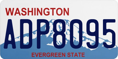 WA license plate ADP8095