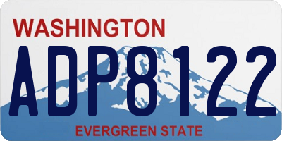 WA license plate ADP8122