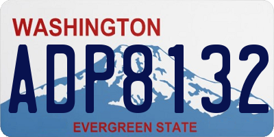 WA license plate ADP8132
