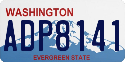 WA license plate ADP8141