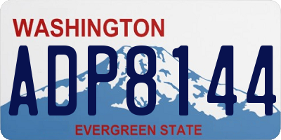 WA license plate ADP8144