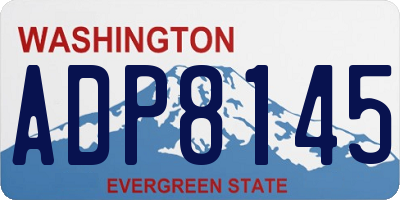 WA license plate ADP8145