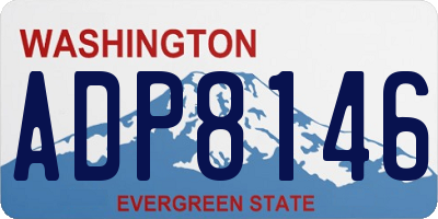 WA license plate ADP8146