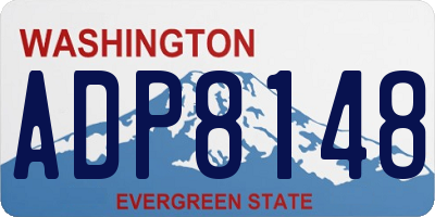 WA license plate ADP8148