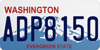 WA license plate ADP8150