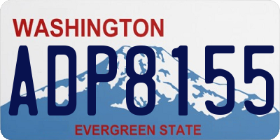 WA license plate ADP8155