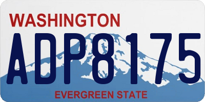 WA license plate ADP8175