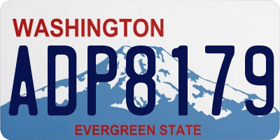 WA license plate ADP8179