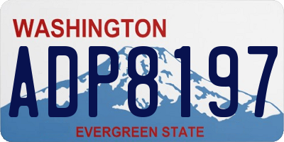 WA license plate ADP8197