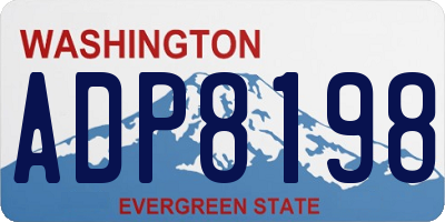 WA license plate ADP8198