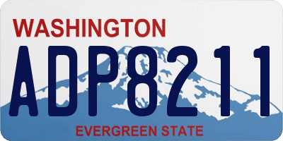 WA license plate ADP8211