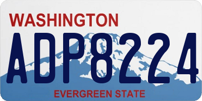 WA license plate ADP8224