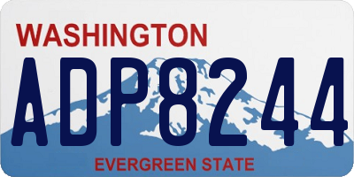 WA license plate ADP8244