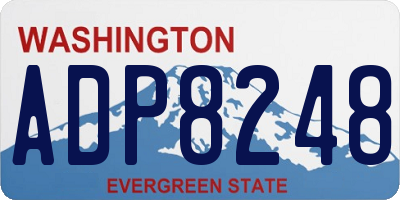 WA license plate ADP8248