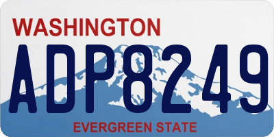 WA license plate ADP8249
