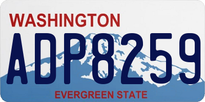 WA license plate ADP8259