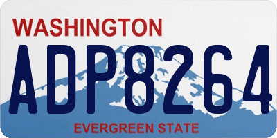 WA license plate ADP8264