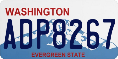 WA license plate ADP8267