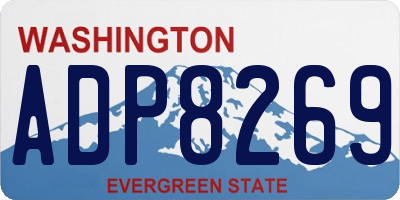 WA license plate ADP8269