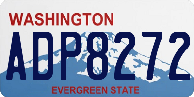 WA license plate ADP8272