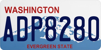 WA license plate ADP8280