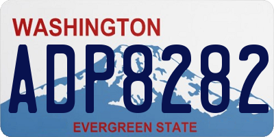 WA license plate ADP8282