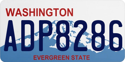 WA license plate ADP8286