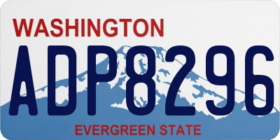WA license plate ADP8296