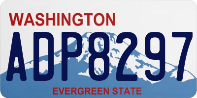 WA license plate ADP8297