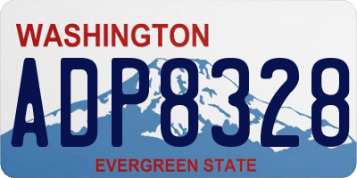 WA license plate ADP8328