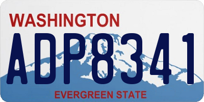 WA license plate ADP8341
