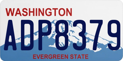 WA license plate ADP8379