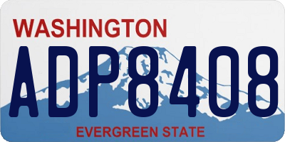 WA license plate ADP8408