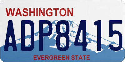 WA license plate ADP8415
