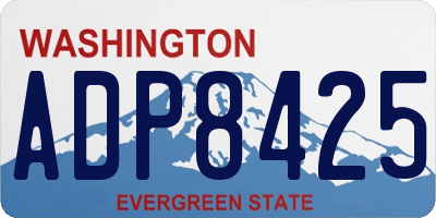 WA license plate ADP8425