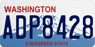 WA license plate ADP8428
