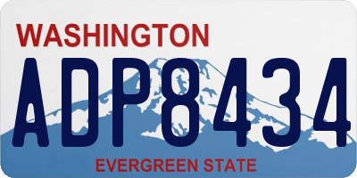 WA license plate ADP8434
