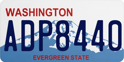 WA license plate ADP8440