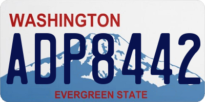 WA license plate ADP8442