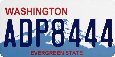 WA license plate ADP8444