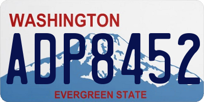 WA license plate ADP8452