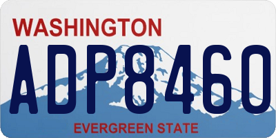 WA license plate ADP8460