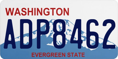 WA license plate ADP8462