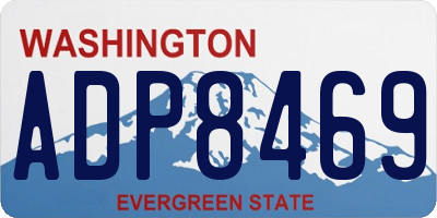 WA license plate ADP8469