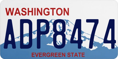 WA license plate ADP8474