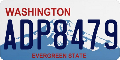 WA license plate ADP8479