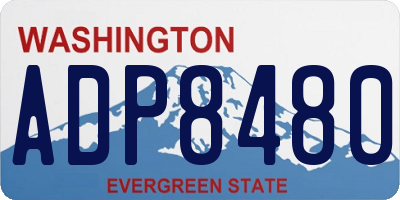 WA license plate ADP8480